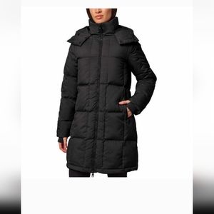 Mondetta Ladies Square Quilted Down Parka ~ BLACK